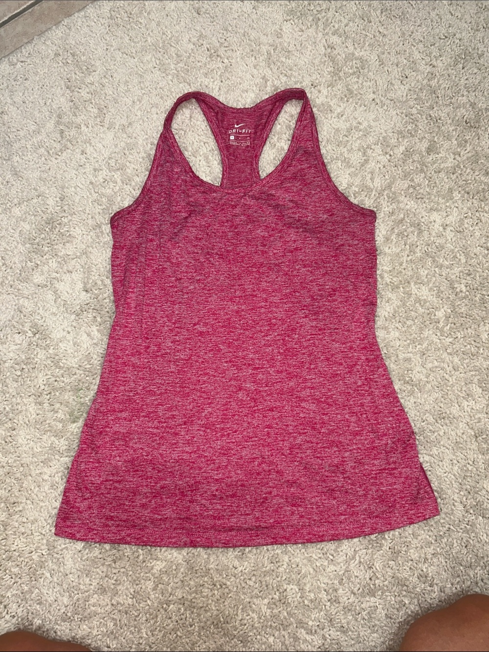 Nike Heathered Raspberry Racerback Tank Top